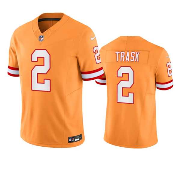 Men%27s Tampa Bay Buccaneers #2 Kyle Trask Orange Throwback Limited Stitched Jersey->seattle seahawks->NFL Jersey